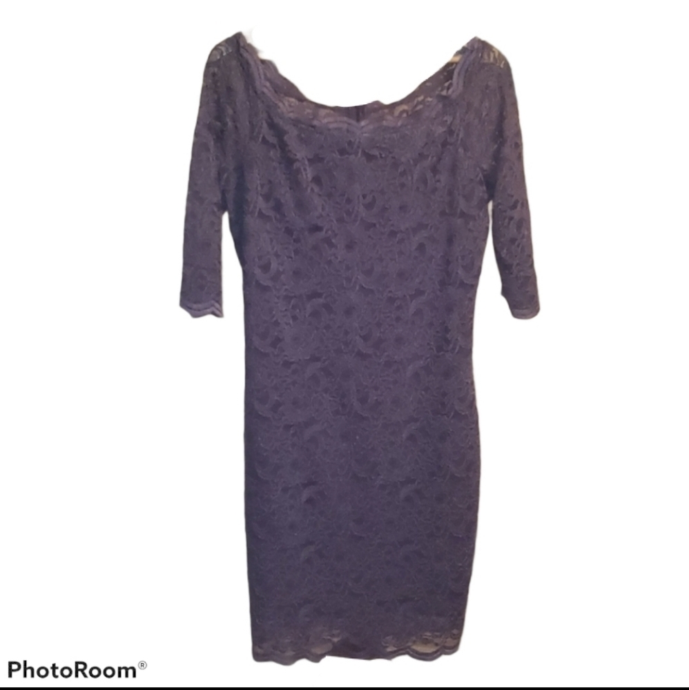 Le Chateau Lavender Party Lace Dress
